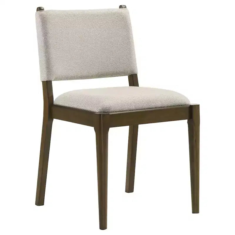 Coaster, Chaise de salle à manger latérale rembourrée Ottawa, marron (lot de 2)