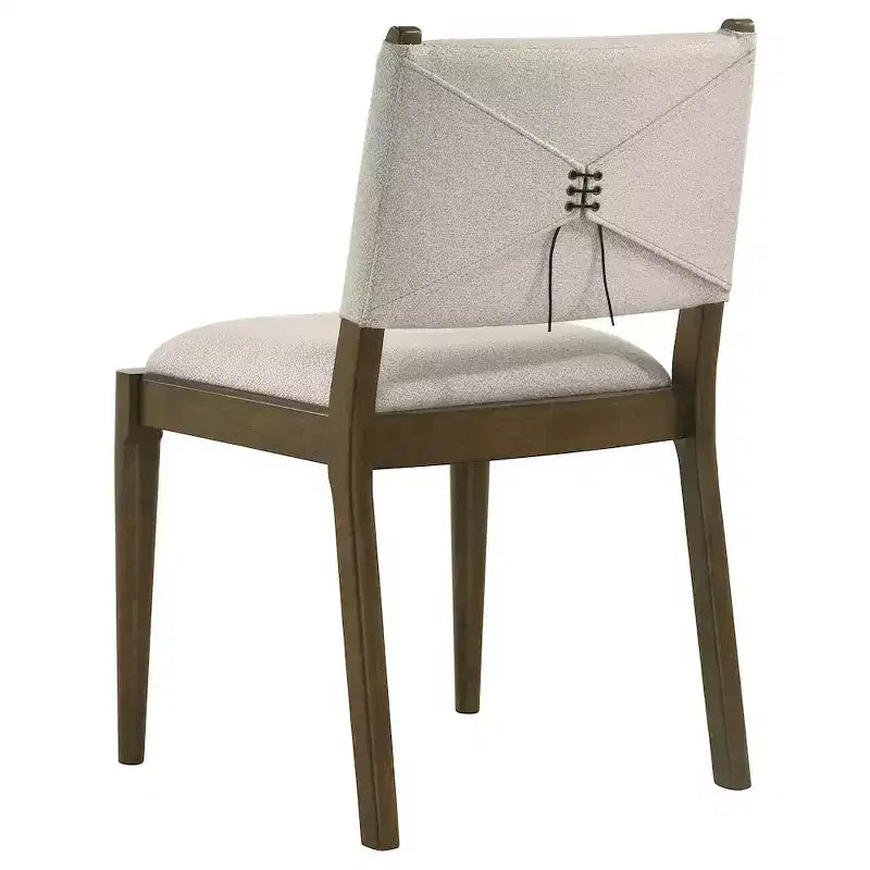 Coaster, Chaise de salle à manger latérale rembourrée Ottawa, marron (lot de 2)