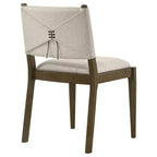 Coaster, Chaise de salle à manger latérale rembourrée Ottawa, marron (lot de 2)
