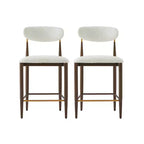 Christopher Knight Home Eloin Tabourets de comptoir sans accoudoirs rembourrés modernes (lot de 2)