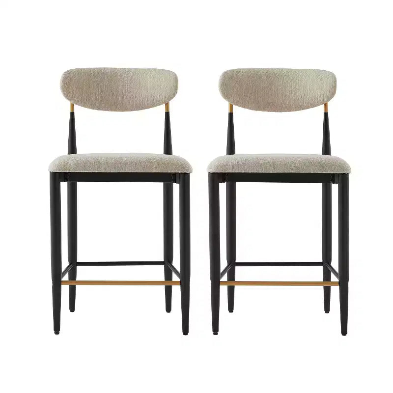 Christopher Knight Home Eloin Tabourets de comptoir sans accoudoirs rembourrés modernes (lot de 2)