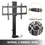 Support TV motorisé VEVOR avec pivot, hauteur réglable 73-173 cm pour téléviseurs 32-70 pouces, télécommandé, capacité 70 kg, noir