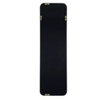 Whisen Miroir de porte mince 47x14 pouces, verre HD avec cadre en aluminium antirouille