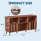 Meuble de rangement pour tourne-disque, meuble de rangement pour disques vinyles, meuble moderne pour platine vinyle avec pieds en bois, table de platine vinyle pour chambre à coucher, salon, bureau