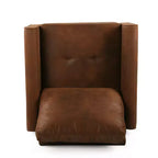 Fauteuil club contemporain rembourré en microfibre GDFStudio Marquette