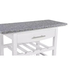 30Mobile Îlot de Cuisine Roulant Chariot de Service avec Tiroir Inférieur et Panier de Rangement Coulissant en Fil de Fer