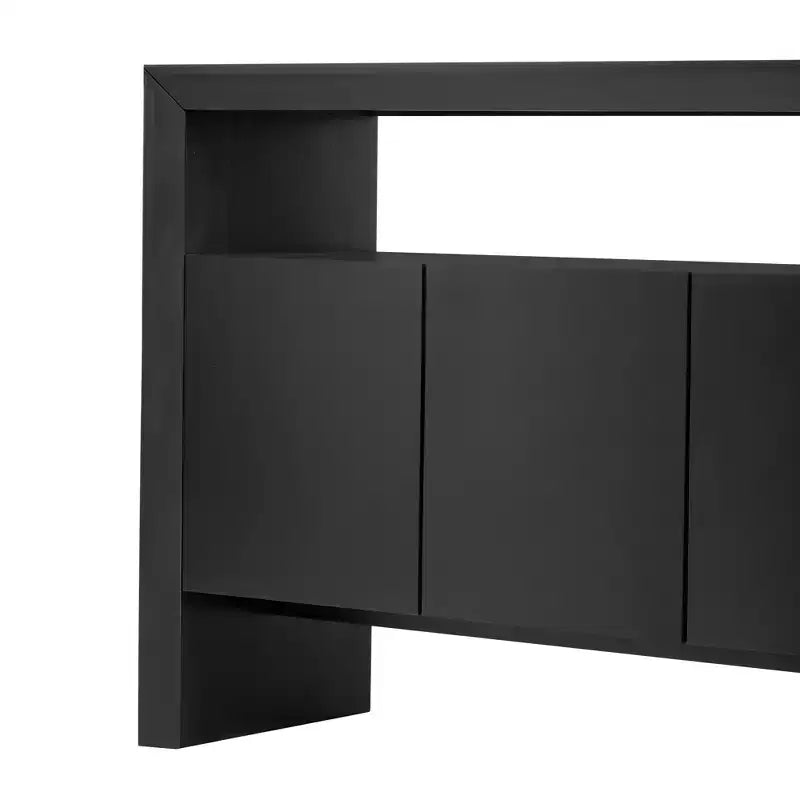 Buffet moderne Merax à 4 portes avec étagère ouverte