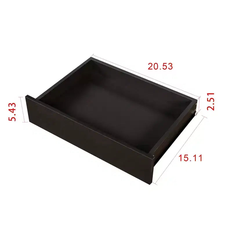 GDFStudio Fairmont Bureau moderne avec 3 tiroirs