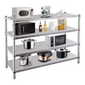 Storage Shelves, 330lb Per Shelf Metal Shelving Unit - Adjustable Organizer for Kitchen, Garage, Office, Warehouse