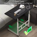 Bureau debout à hauteur réglable, bureau mobile avec roues, petit bureau d'ordinateur roulant, bureau d'ordinateur portable portable pour la maison ou le bureau