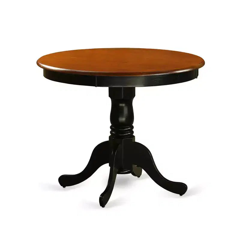 Ensemble Table et Chaises de Cuisine Belmont de HomeStock - Table et 2 Chaises de Salle à Manger, Noir et Cerisier
