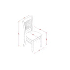Ensemble de salle à manger HomeStock Belmont – Petite table à manger et chaises de coin-repas