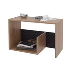 Console MAYEERTY en mélaminé avec rangement ouvert Wengé 1 pièce