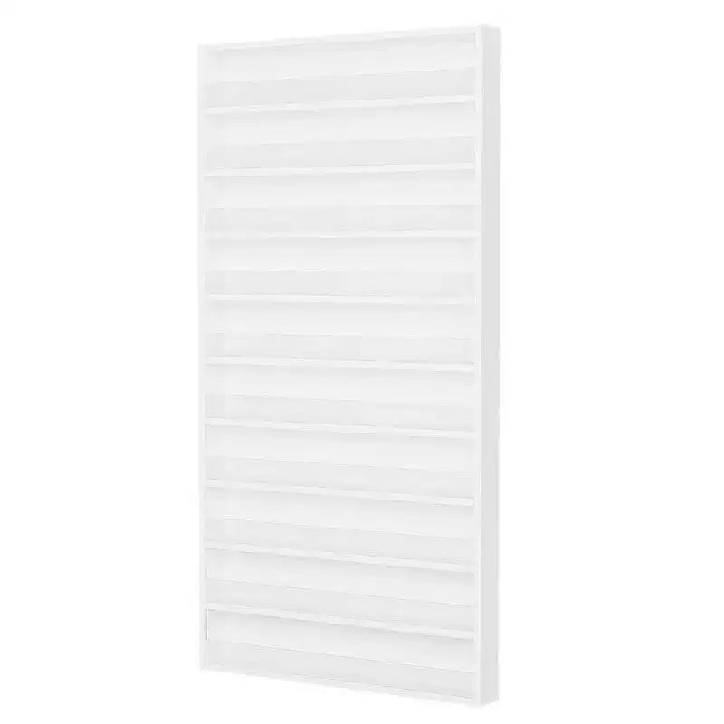 Karl Home Blanc 10 couches support mural Organisateur de vernis à ongles avec déflecteur en acrylique