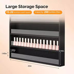 Karl Home Blanc 10 couches support mural Organisateur de vernis à ongles avec déflecteur en acrylique