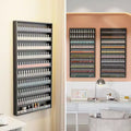 Karl Home Blanc 10 couches support mural Organisateur de vernis à ongles avec déflecteur en acrylique