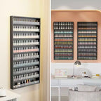 Karl Home Blanc 10 couches support mural Organisateur de vernis à ongles avec déflecteur en acrylique