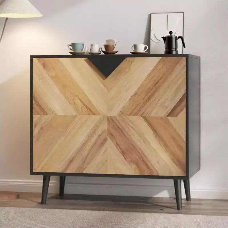 Buffet de rangement autoportant moderne, Meuble d'appoint avec portes, Buffet en bois avec rangement pour salle à manger