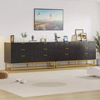 Commode 6 tiroirs Coolmee, tiroirs de commode modernes, organisateur de tiroirs avec pieds en métal, armoire de rangement pour chambre, salon, couloir, placard