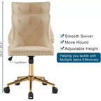 Chaise Karl Home | Chaise de bureau à roulettes pour maquillage