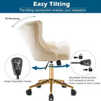 Chaise Karl Home | Chaise de bureau à roulettes pour maquillage