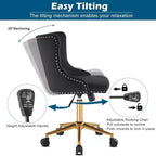 Chaise Karl Home | Chaise de bureau à roulettes pour maquillage