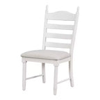 Ensemble Table à Manger Ronde Extensible pour 4, Style Ferme, avec 4 Chaises Rembourrées