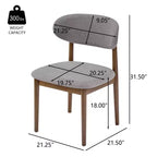 Ensemble de salle à manger capitonné en bois d'hévéa, 5 pièces, style milieu de siècle, Christopher Knight Home Volgrun