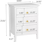 TYBOATLE Table de chevet blanche à 3 tiroirs, table d'appoint en bois avec très grand espace de rangement pour salon, chambre à coucher