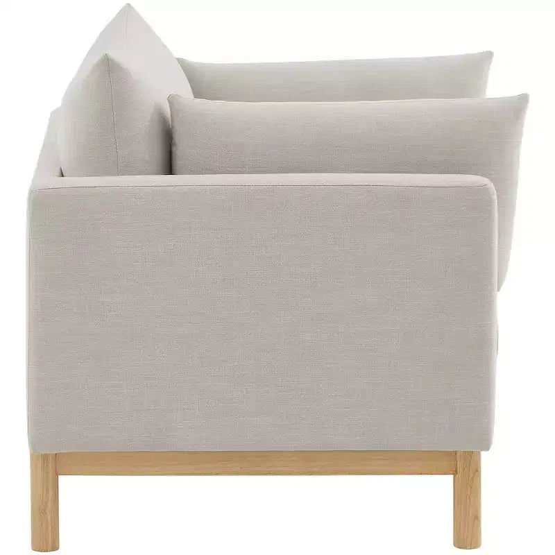 Meridian Furniture, chaise en tissu texturé Langham Linen