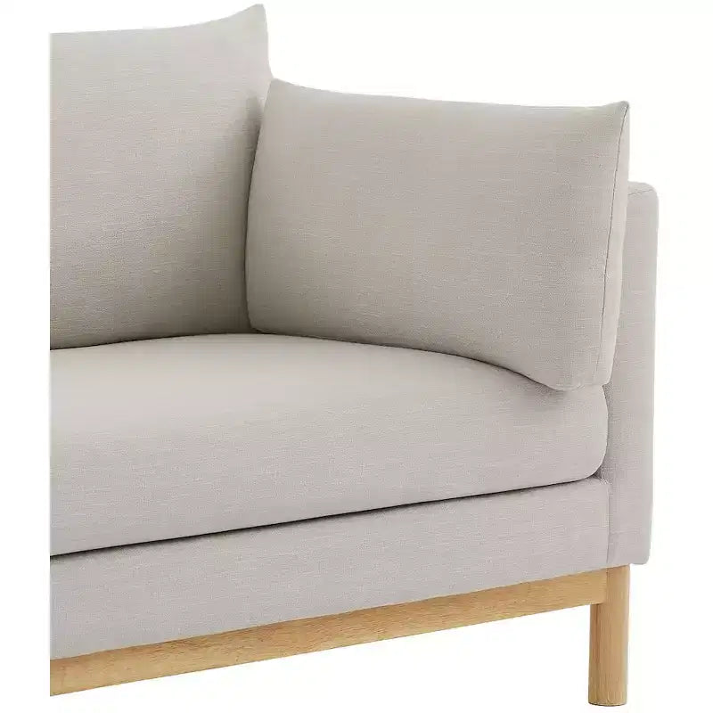 Meridian Furniture, chaise en tissu texturé Langham Linen