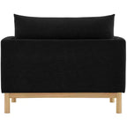 Meridian Furniture, chaise en tissu texturé Langham Linen