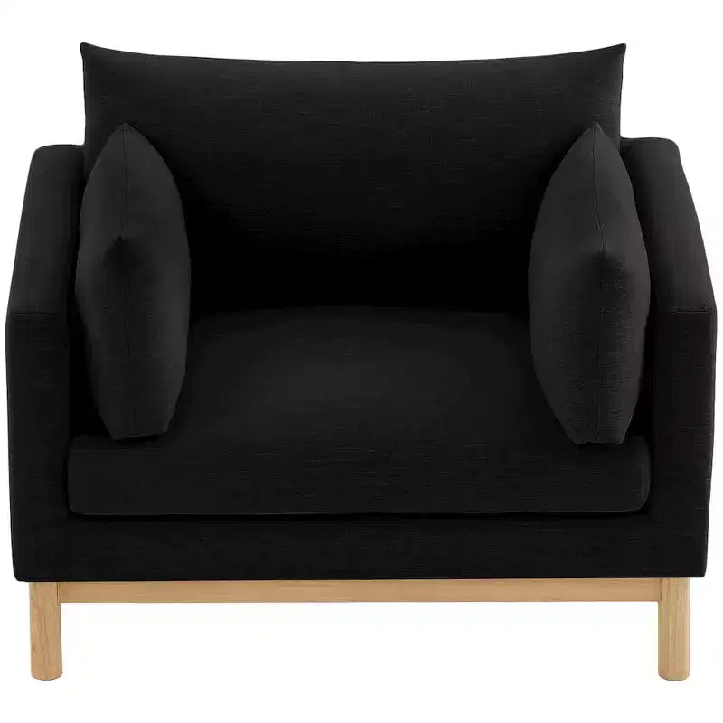 Meridian Furniture, chaise en tissu texturé Langham Linen