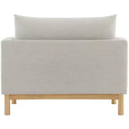 Meridian Furniture, chaise en tissu texturé Langham Linen