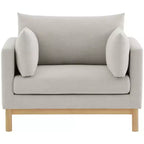 Meridian Furniture, chaise en tissu texturé Langham Linen