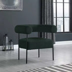 Meridian Furniture, fauteuil d'appoint Blake en tissu bouclette