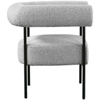 Meridian Furniture, fauteuil d'appoint Blake en tissu bouclette