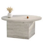 MUUEGM Table basse de ferme, table en bois rustique de 35,5 avec cadre robuste et plateau étanche pour salon
