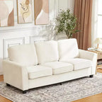Canapé GustoWave 82 pour salon, canapé moderne confortable avec coussin d'assise de fermeté moyenne, housse amovible, canapés en tissu chenille