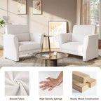 COZONY Canapé moderne pour salon – Canapé rembourré avec dossier haut, coussins lombaires amovibles, assemblage facile