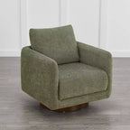 Fauteuil d'appoint pivotant moderne Spruce&Spring avec coussin de dossier amovible