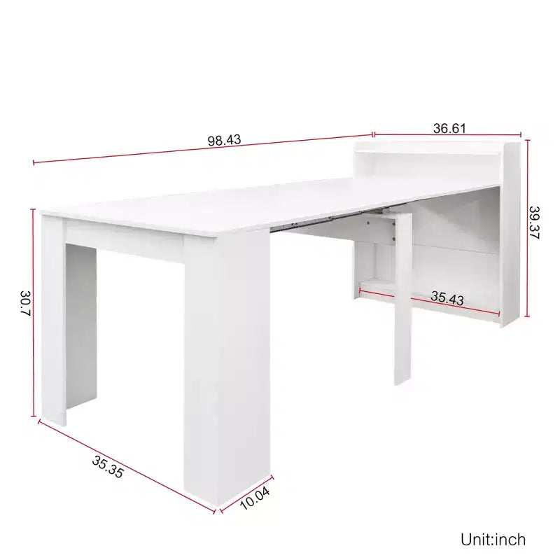 Table à manger extensible moderne Torin GDFStudio avec rangement