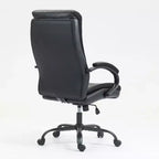 Chaise de bureau pivotante ergonomique moderne Okak avec dossier haut et accoudoirs, réglable pour bureau, étude et coiffeuse