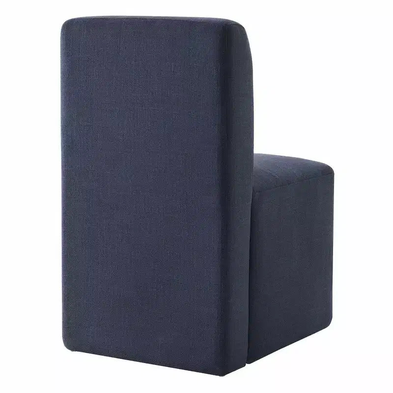 Chaises de salle à manger roulantes rembourrées Spruce&Spring avec roulettes, lot de 2