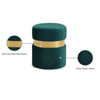 Meridian Furniture, Pouf/Tabouret en velours Hailey