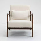 Fauteuil rembourré avec accoudoirs incurvés, fauteuil d'appoint en tissu moderne du milieu du siècle pour chambre, appartement, studio, bureau, salle d'attente, salon