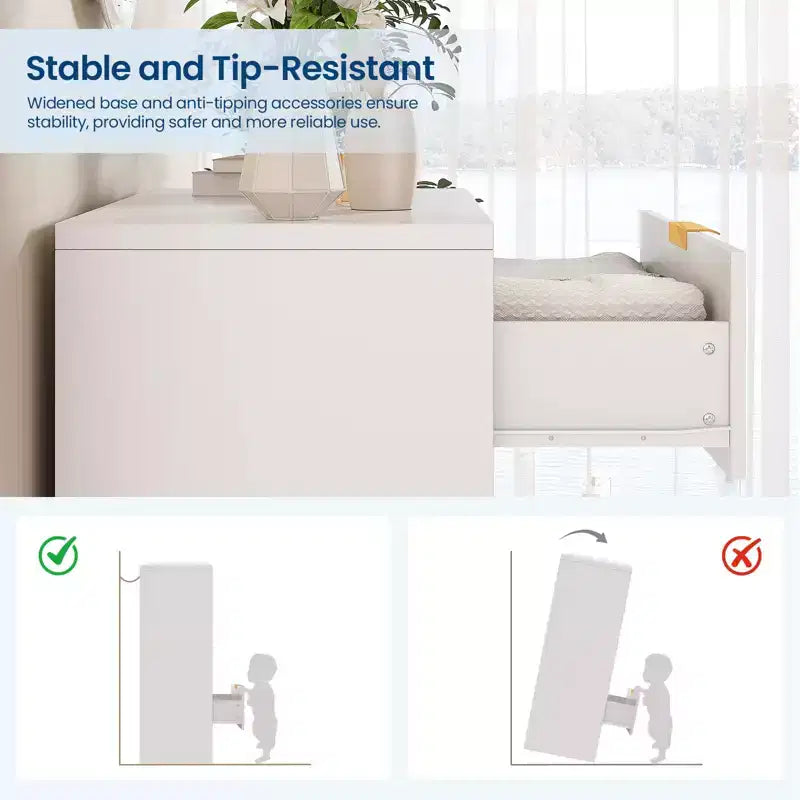 Commode 4 tiroirs pour chambre à coucher, commode en bois de 80 cm de large avec poignées dorées, organisateur de rangement, commode de placard pour chambre à coucher ou couloir