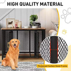 Cage pour chien, chenil en métal robuste de 119x79 cm - Meuble multifonctionnel avec rangement et ouverture par le haut pour animaux de taille moyenne/grande