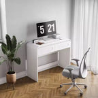 Coiffeuse, coiffeuse avec 2 tiroirs de rangement, coiffeuse moderne