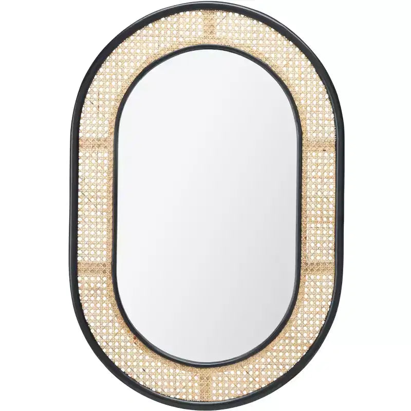 Cayce Mirror - 23.7 x 35.5 - MRR2020 - Black/Natural - Safavieh